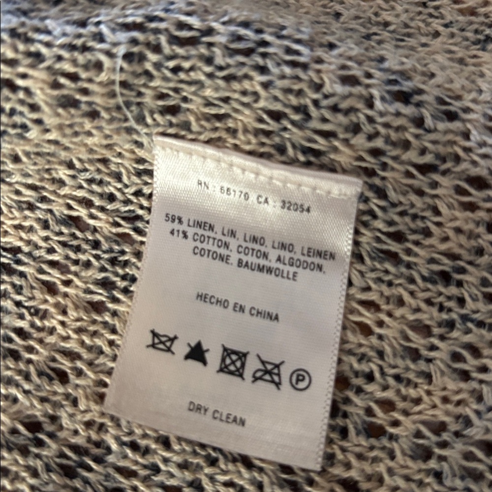 BOHO ANTHROPLOGIE MAPLE - COTTON & LINEN BLEND CARDIGAN SWEATER - Picture 4 of 7